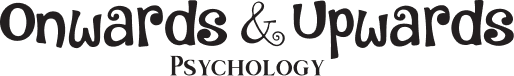Onwards & Upwards Psychology Black Logo