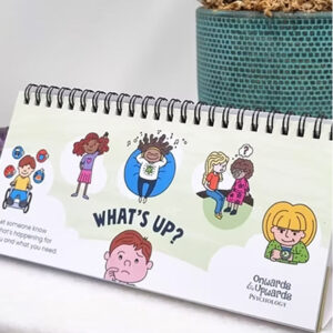 Children's book cover titled "What's Up?" featuring colorful illustrations and playful typography.